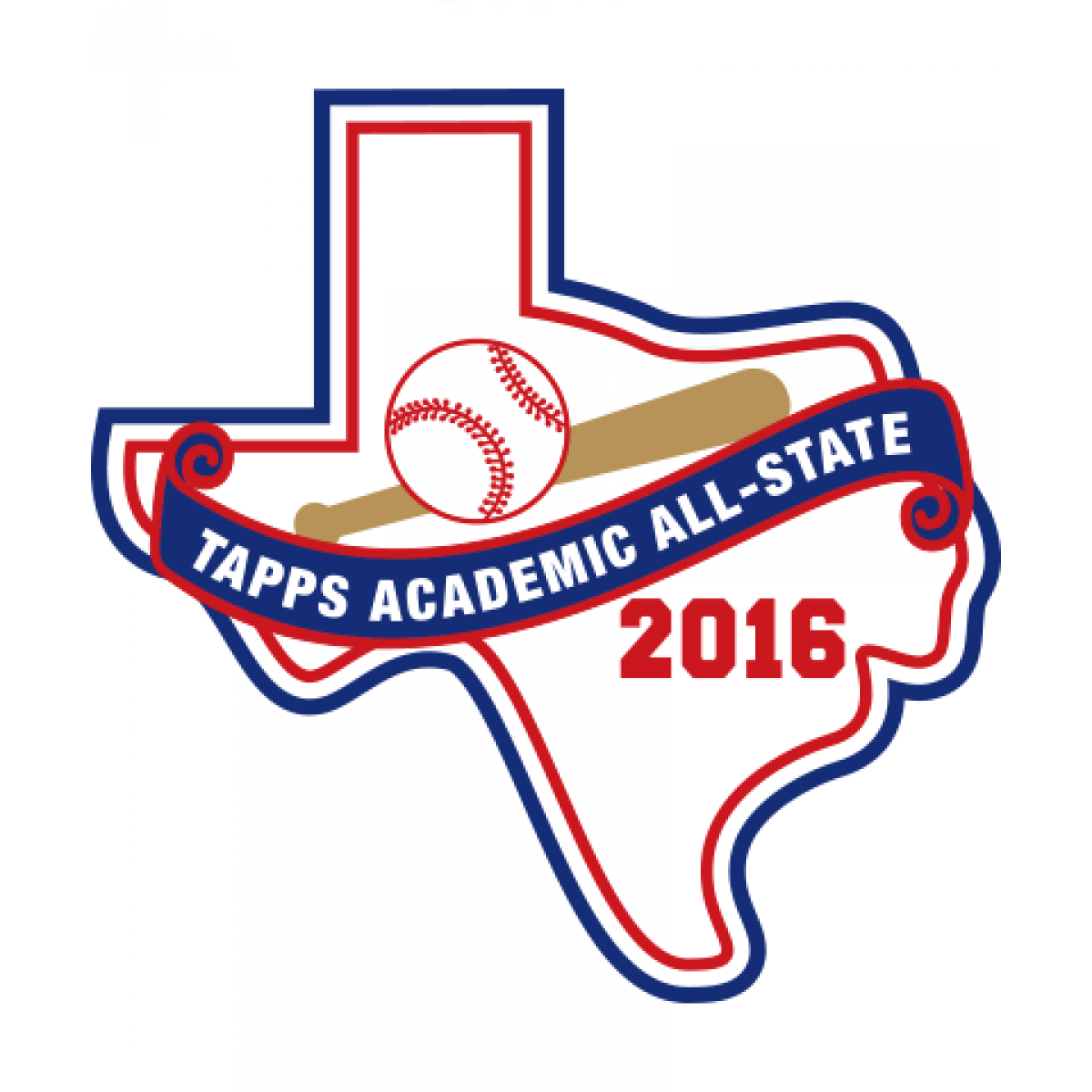Felt 2016 TAPPS Baseball Academic All-State Patch