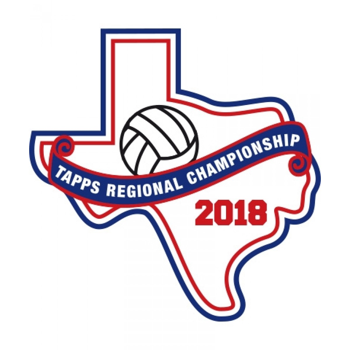 Chenille 2018 TAPPS Volleyball Regional Patch