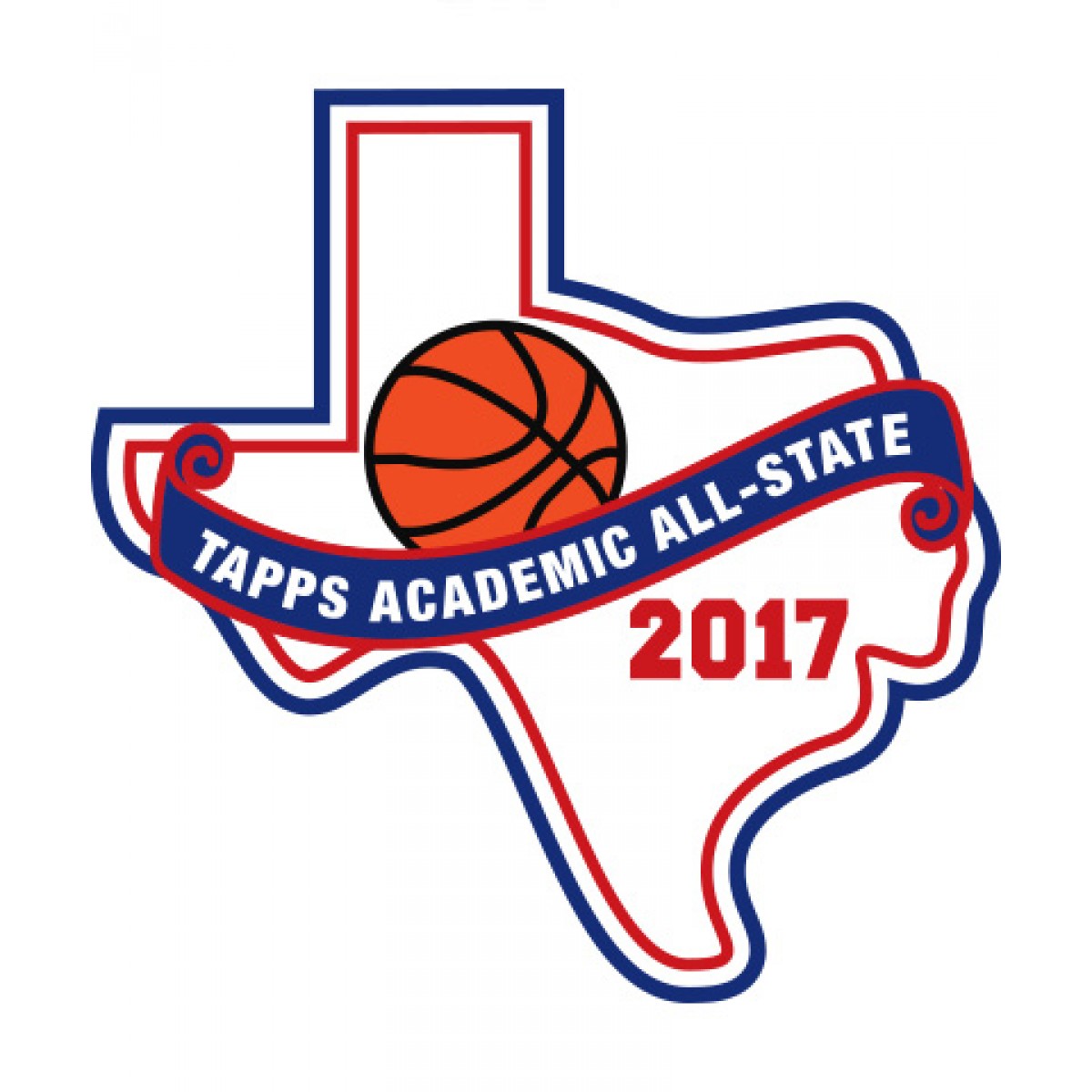 Felt 2017 TAPPS Academic All-State Basketball Patch