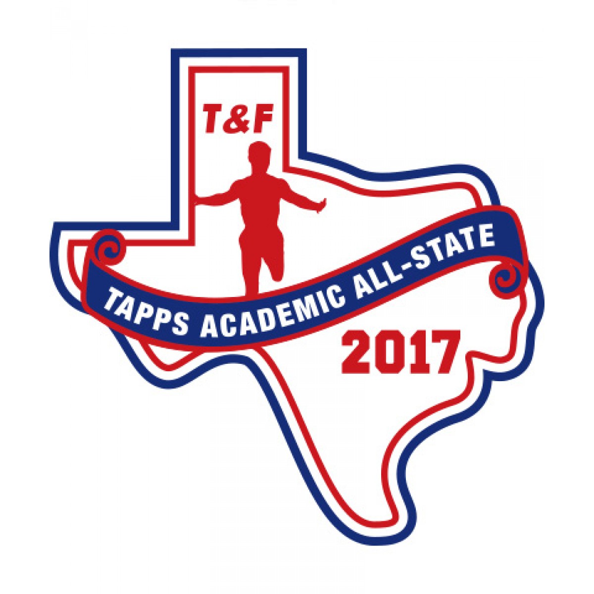 Felt 2017 TAPPS Academic All-State T&F Patch