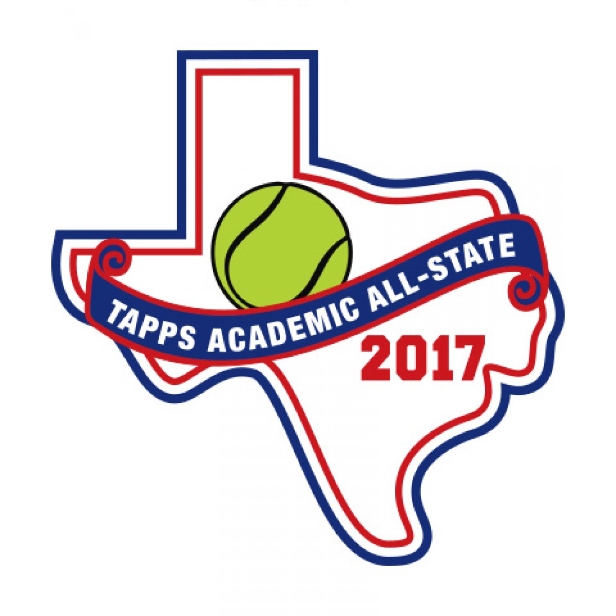 Felt 2017 TAPPS Academic All-State Tennis Patch