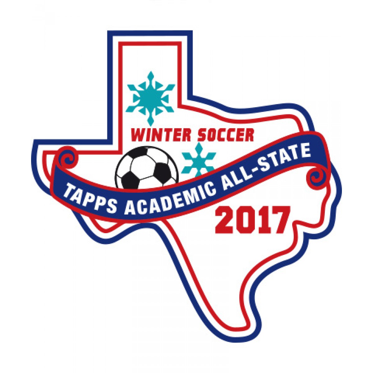 Felt 2017 TAPPS Academic All-State Winter Soccer Patch