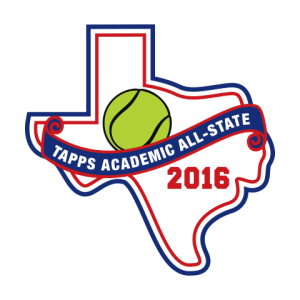 Felt TAPPS 2016 Tennis Academic All-State Patch