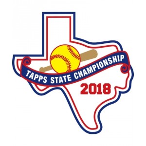 Felt 2018 TAPPS Softball State Patch