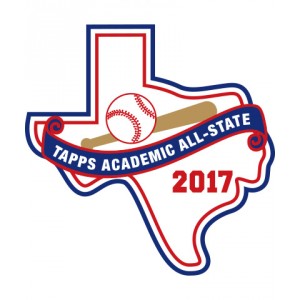 Felt 2017 TAPPS Academic All-State Baseball Patch