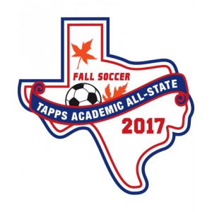 Felt 2017 TAPPS Academic All-State Fall Soccer Patch