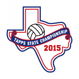 Chenille TAPPS 2015 Volleyball State Patch