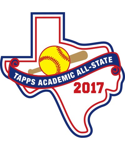 Felt 2017 TAPPS Academic All-State Softball Patch
