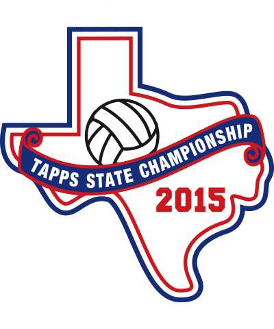 Felt TAPPS 2015 Volleyball State Patch
